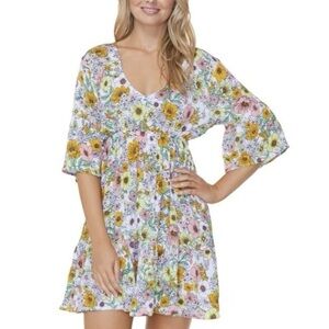Raisins Floral Tavarua Mini Dress